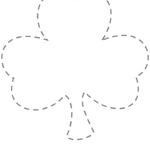 Shamrock Coloring Pages (Right click images to save or print)